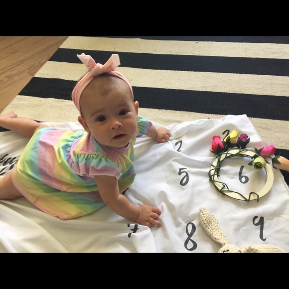 Rainbow infant dress - Picture 2 of 2